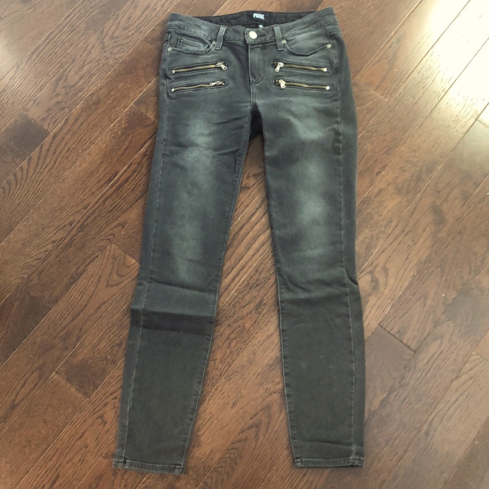 Paige Edgemont Ankle Jeans - Grey sz 27